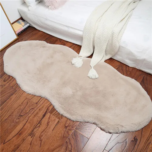 Soft Faux Fur Carpets Fluffy Area Rugs for Living Room Bedroom Bedside Mats - Picture 17 of 21