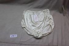 Vintage NYLON Panties Fashions By Teri Sz 7 Ivory Pin-Up Retro Embroidered