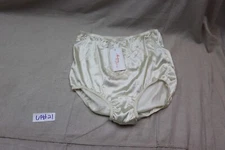 Vintage NYLON Panties Fashions By Teri Sz 7 Ivory  Pin-Up Retro Embroidered