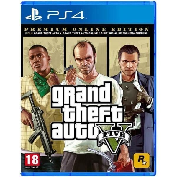 Grand Theft Auto V Premium Online Edition (Sony Playstation 4, 2018) for  sale online