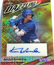 2023 Leaf Vivid Baseball ARJUN NIMMALA Toronto Blue Jays Autograph Auto 2/8