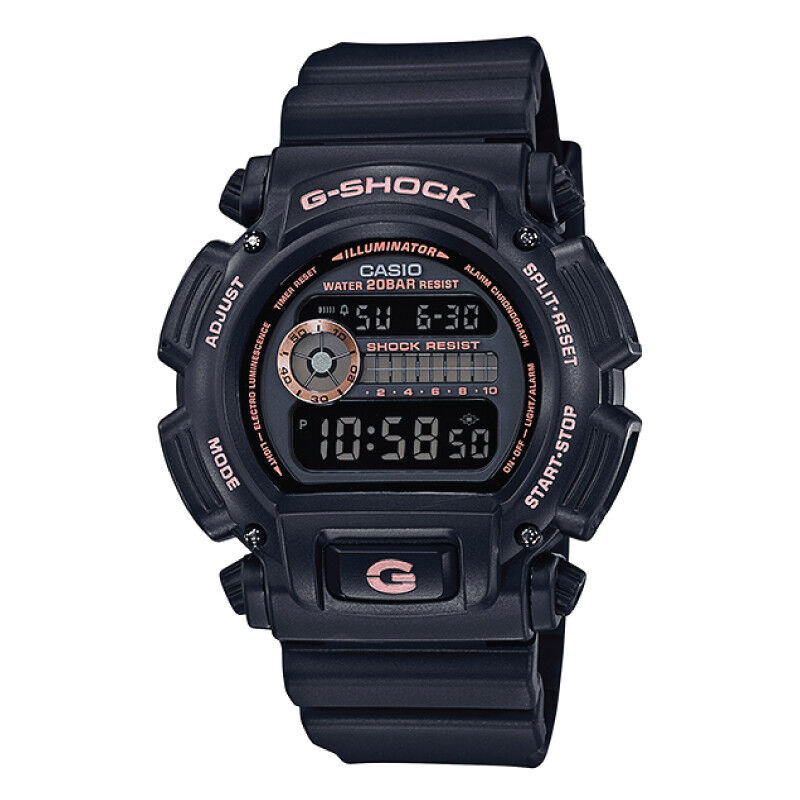 DW9052GBX-1A4 Casio G-Shock Black Rose Gold Digital Fully