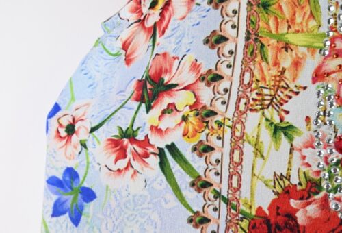 Camilla "Miranda's Diary" 100% silk long cross back sleeveless top size S/UK10 - Picture 6 of 12