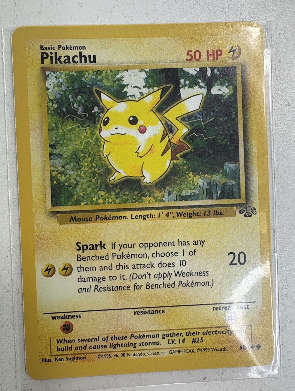 Pikachu 60/64 1st Edition Common Excellent Condition Jungle WOTC