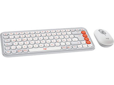 LOGITECH POP Icon Combo, Tastatur und Maus Set, kabellos White NEU&OVP