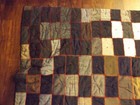 Antique Folk Art Textile Patchwork Quilt Crows Foot Embroidery Winter Weight — photo 7