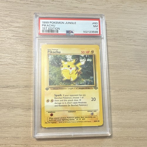 Pikachu (1st Edition) graded PSA 7 for sale on eBay