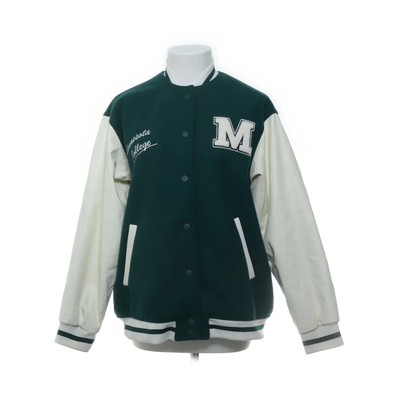 Divided by H&M, Collegejacke, Damen, Größe: XXS, Grün/Weiß #KmL