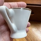 3 vintage porcelain floral teacups, gold trim Japan, delicate hand-painted — photo 4