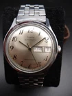 Vintage Timex Automatic Day-Date Watch  W/ Adjustable Band–Runs Well