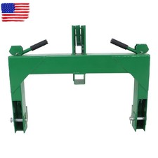 3000 LB Steel 3 Point Quick Hitch For Cat 1 & 2 Tractors W/ 2" Receiver Hitch