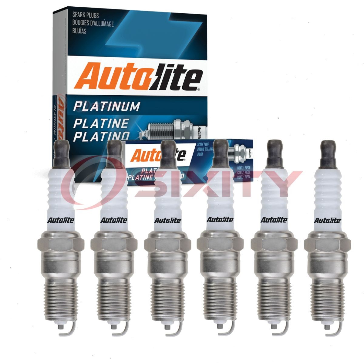 6 pc Autolite Platinum AP5243 Spark Plugs for R42LTSM AGSF23C 6111 3403 vx
