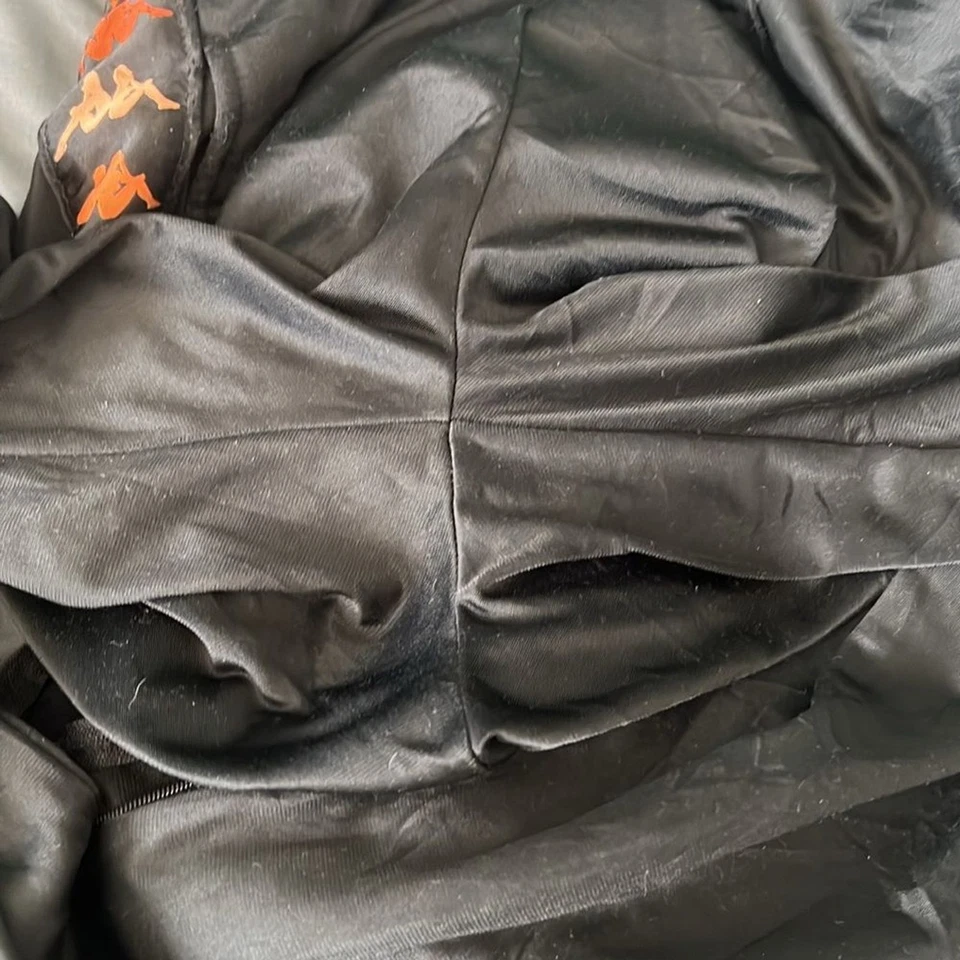 Pantalón deportivo Kappa unisex negro/naranja talla mediana Foto 4 de 4