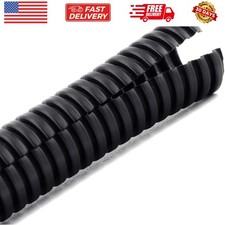 20FT 1  Wire Loom Split Tubing Auto Wire Conduit Flexible Cover