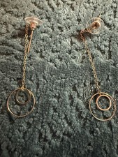 14 KT GOLD CIRCLE EARRINGS 2