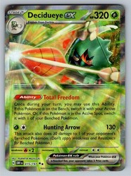 Decidueye ex 015/197 Obsidian Flames Double Rare Holo