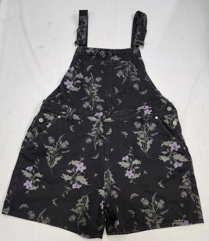 Pantalones cortos de mezclilla Disturbia para mujer con estampado floral de cardo en general EE. UU. 16 LEER Foto 2 de 4