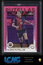 2024-25 Topps Chrome UEFA Women's UCL #11 Alexia Putellas Pink Wave #/250 Y3C