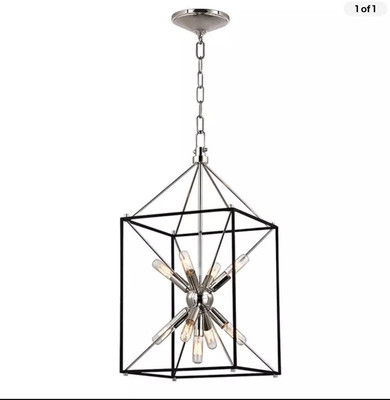 Hudson Valley Glendale 9 Light Pendant, Polished Nickel - 8912-PN