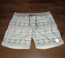 Roark The Passage Board Shorts Mens 34 Aztec Print Drawstring Swim Surf Unlined