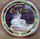 VINTAGE 1970s COCA-COLA 75TH ANNIVERSARY TIN METAL TRAY Campbellsville KY 12”