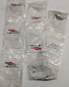 8x Omni Spectra MACOM 3282-2241-00 SMA Male to BNC Female RF Adapter 50Ω NOS