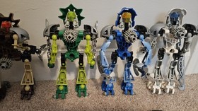 Lot Of Lego Bionicle Toa Nuva: Lewa 8567, Pohatu 8568, Gali 8570, Kopaka 8571