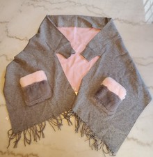 Women's Winter Muffler Shawl with Pocket   Soft, Warm Wrap Scarf Winter C12