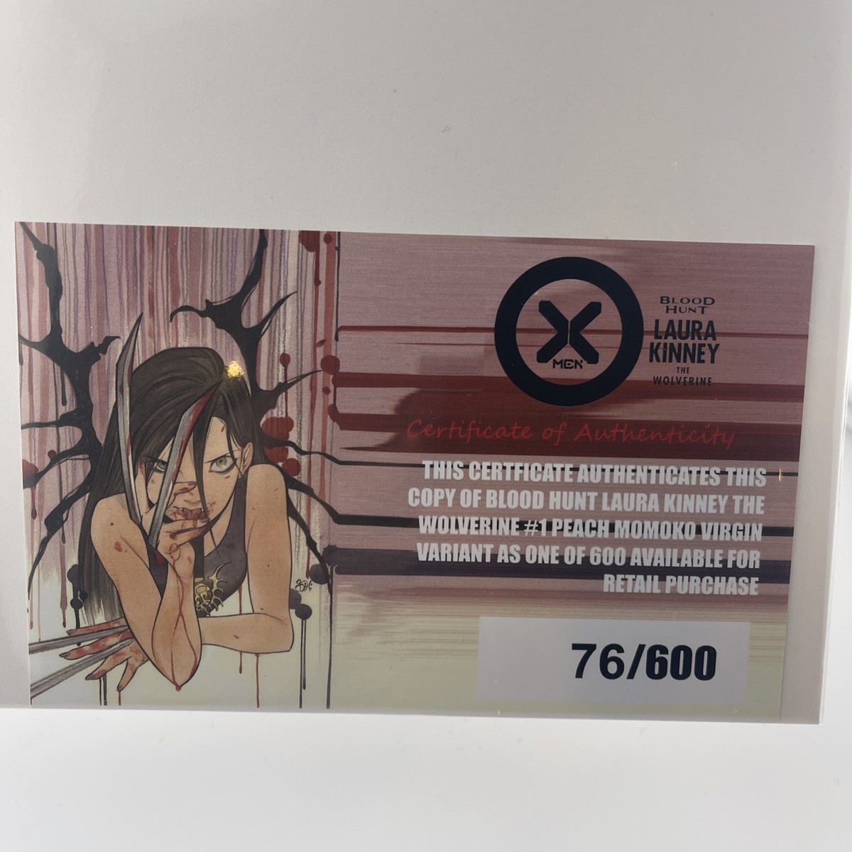 X-Men: Blood Hunt Laura Kinney The Wolverine #1 Peach Momoko