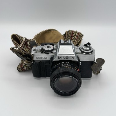 Minolta XG-M 35mm SLR Film Camera w/ 50mm 49mm 1:2 Lens