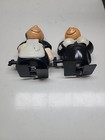 Vintage plastic wind-up   butler and maid salt and pepper shaker set. Hong Kong — photo 3