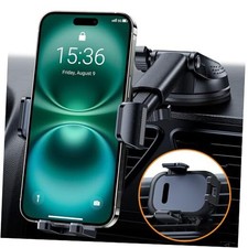 Ultra Stable Phone Holders for Your Car Powerful  360 Adjustable Suction Gray
