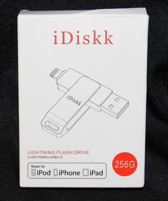 iDiskk APPLE USB Flash Drive USB 3.0 Stick Memory Stick for iPhone/iPod/iPad 256