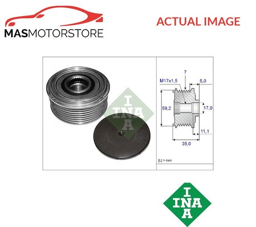 ENGINE ALTERNATOR PULLEY INA 535 0087 10 A FOR FORD AUSTRALIA TRANSIT 2.4 D 2.4L