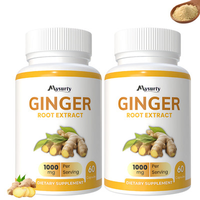 Ginger Root Capsules | Ginger Root 1000 mg | Ginger Root Extract | 120 Capsules