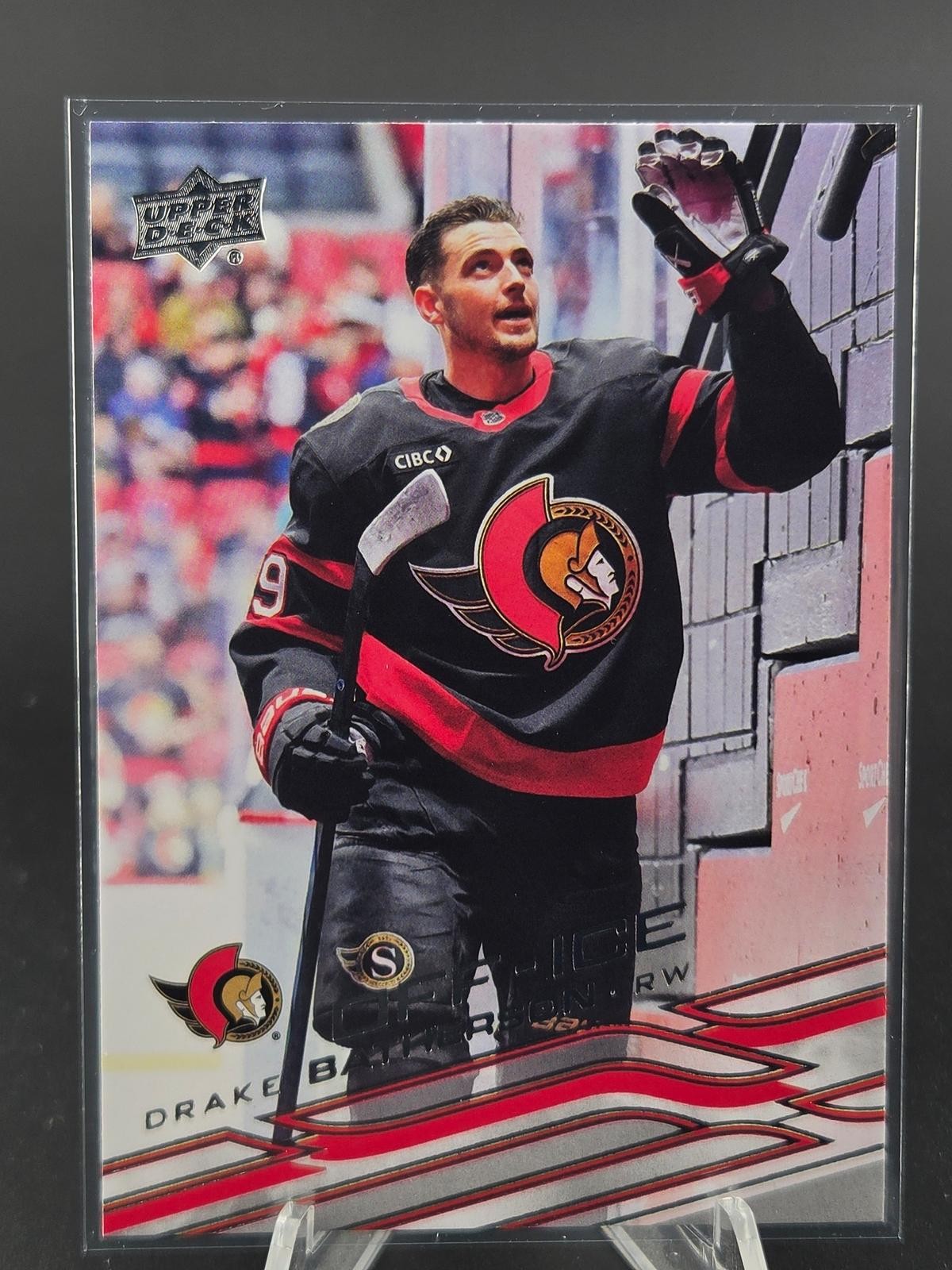 2026-27 Upper Deck Series 1 Drake Batherson Off Ice Variation 1:180 SSP #121