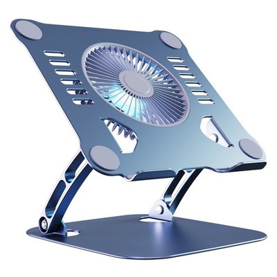 SHUWEI Laptop Cooling Stand with For 15'' & No 360°Rotation, Bule-gray
