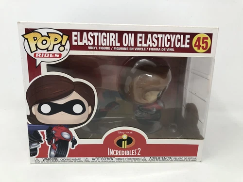 Funko POP! Disney Pixar The Incredibles Elastigirl on Elasticycle #45 DAMAGED