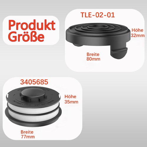 1x Spule Set Für Einhell GC-ET 4530 Einhell RTV 400, RTV 550 Für Gardenline Aldi - Bild 3 von 8
