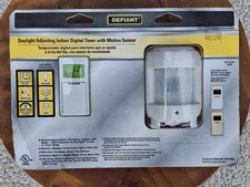 NEW Defiant Daylight Adjusting Indoor Digital Timer with Motion Sensor