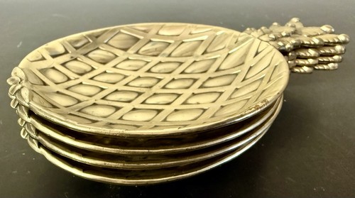 Vintage Silver Plate Home Decor w/ Eleanor Pineapple Trays & Tea Light Holders - Picture 12 of 15