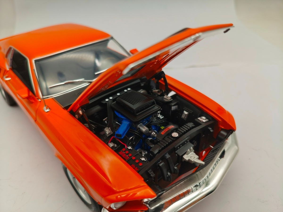 1/18, YCID #41, 1969 Ford Mustang Mach 1, Madagascar Orange, 1-199