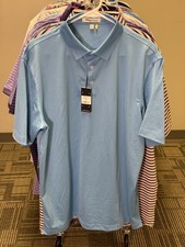 NWT MEN'S STRAIGHT DOWN ALBATROSS POLO, SIZE: L, COLOR: BLUE M10.19 