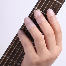Silicone Guitar Fingertip Protector Transparent Finger Protection
