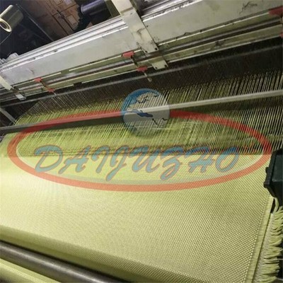 Fabric Woven Aramid Fiber Cloth Plain 100cm/39.4'' Width Yellow #vn