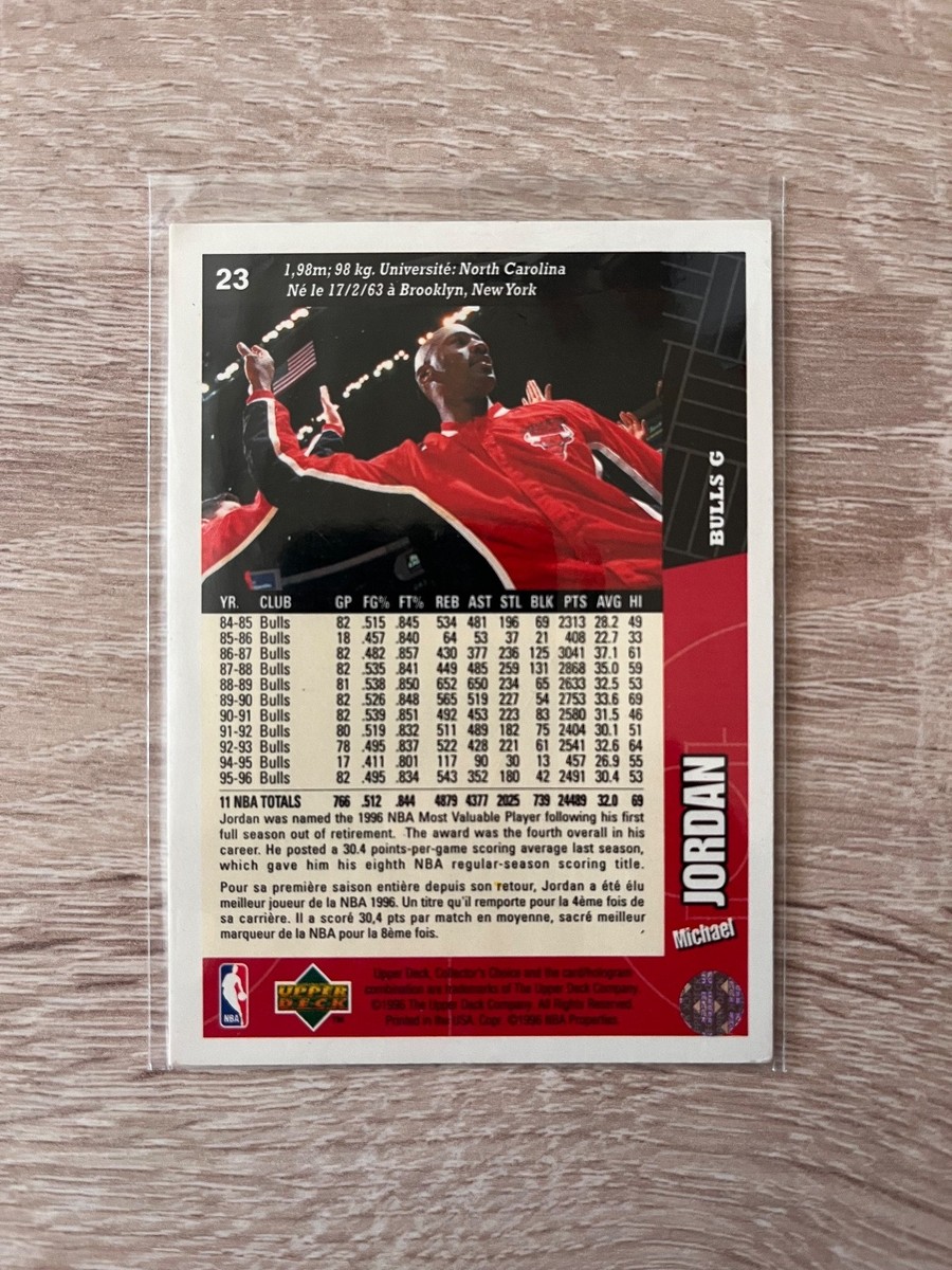 マイケル・ジョーダン　1995年限定　UperDeck社 1995-96 Upper Deck Collector's Choice - Michael Jordan | eBay