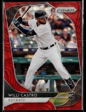 L37,154 - 2020 Panini Prizm Prizms Red Wave #113 Willi Castro /99