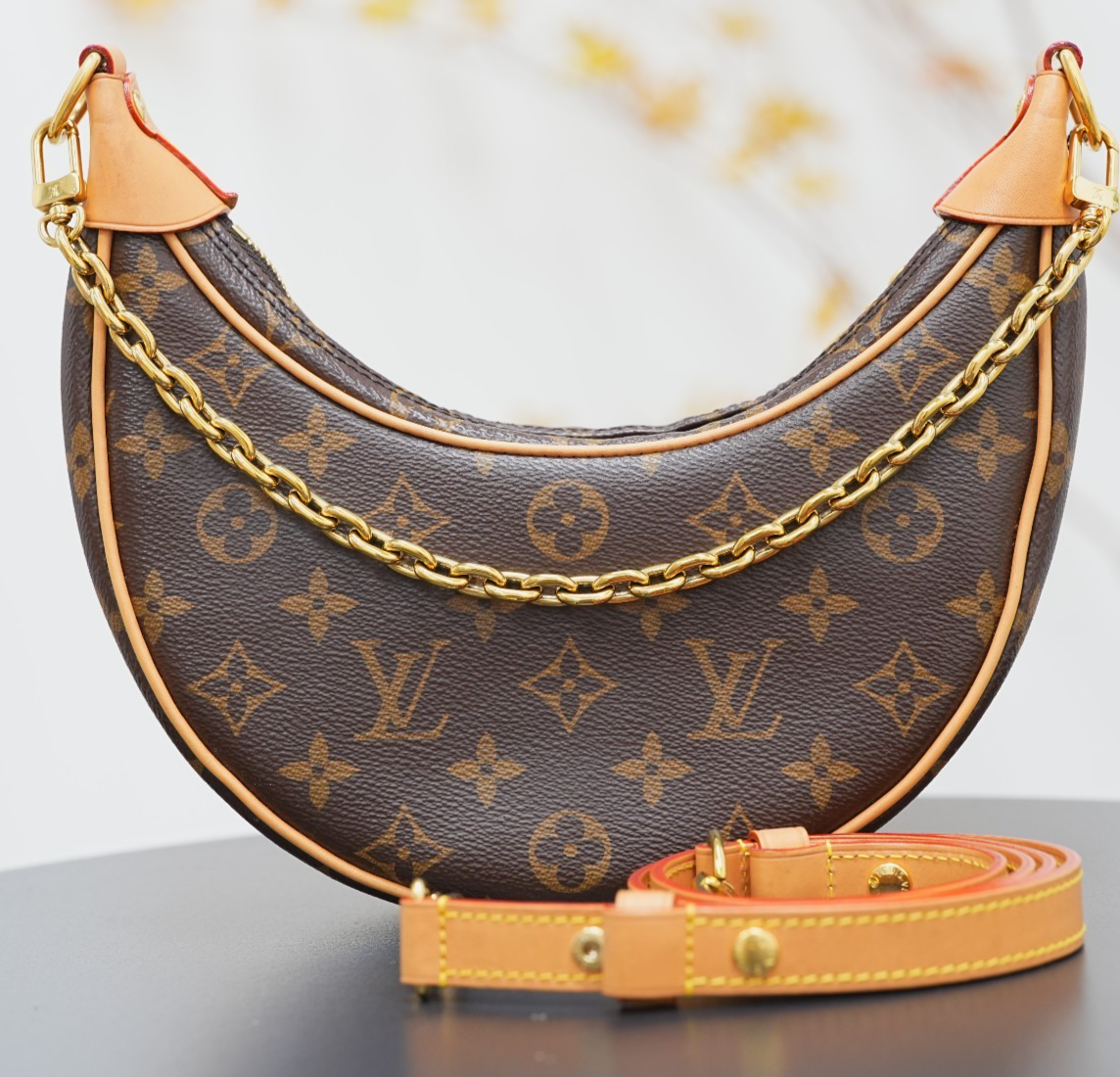 Louis Vuitton Loop Monogram Chain Strap 2WAY Shoulder bag M81098 Women