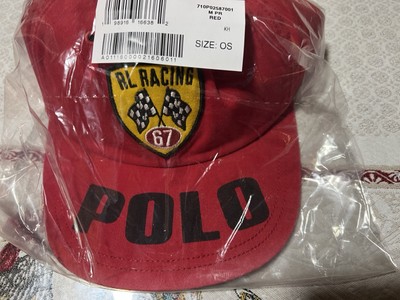 Polo Ralph Lauren RL Racing Logo Patch Twill Ball Cap Rl 2000 Red