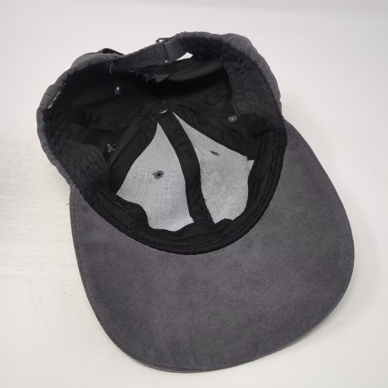 Gray Baseball Cap Slideback One Size Unstructured… - image 7